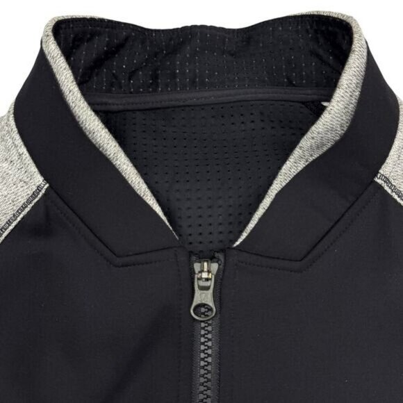 LULULEMON Var-City Bomber Size 6 Black / Heathered Black - Picture 3 of 7